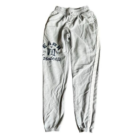 EUC Under Armour Gray Logo Loose Fit Sweatpants Men's sz SM - Picture 1 of 3